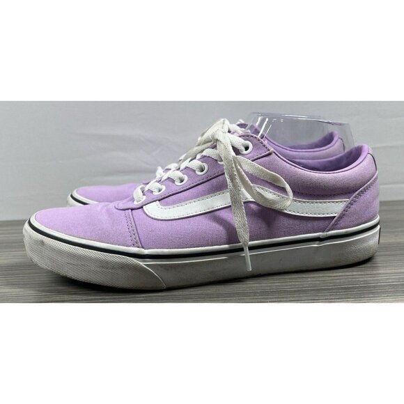 Vans Old Skool Sneakers Women's 10 Mens 8.5 Solid Purple Canvas Low Top 751505 - Picture 5 of 11